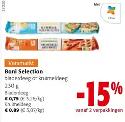 Colruyt Boni Selection bladerdeeg of kruimeldeeg aanbieding