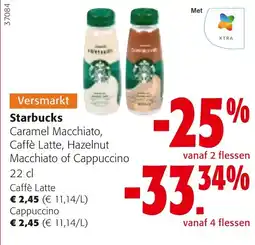 Colruyt Starbucks Caramel Macchiato Caffè Latte Hazelnut Macchiato Cappuccino aanbieding