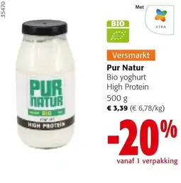 Colruyt Pur Natur bio yoghurt high protein aanbieding