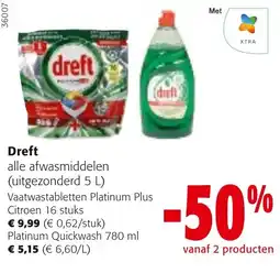 Colruyt Dreft alle afwasmiddelen aanbieding