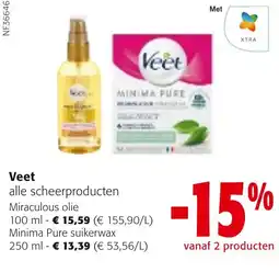 Colruyt Veet alle scheerproducten aanbieding