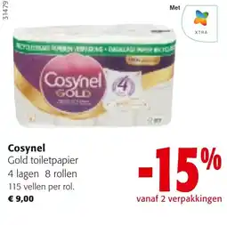 Colruyt Cosynel Gold toilet papier aanbieding