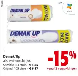 Colruyt Demak'Up alle wattenschijfjes aanbieding