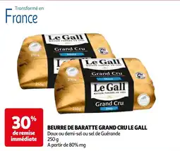 Auchan beurre de baratte grand cru le gall aanbieding