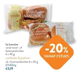 OKay La Lorraine verse haver- of botersandwiches aanbieding