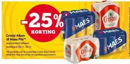 Spar Cristal Alken of Maes Pils aanbieding