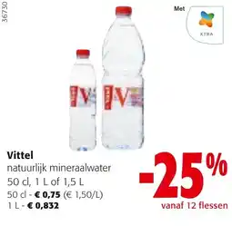 Colruyt Vittel natuurlijk mineraalwater aanbieding