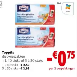 Colruyt Toppits diepvrieszakken aanbieding