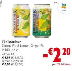Colruyt Tönissteiner Zitrone Fit of Lemon-Ginger Fit aanbieding