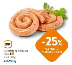 OKay Chipolata op Italiaanse wijze aanbieding