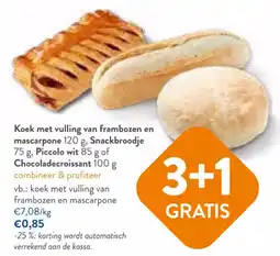 OKay koek met vulling van frambozen en mascarpone aanbieding