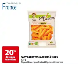 Auchan baby carottes la ferme à jules aanbieding
