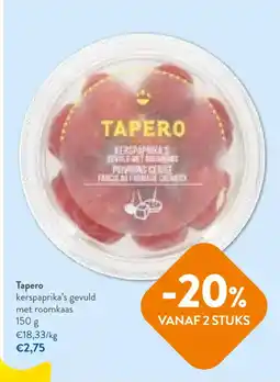 OKay Tapero kerspaprika's gevuld met roomkaas aanbieding