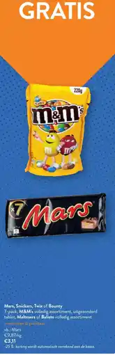 OKay Mars, Snickers, Twix of Bounty aanbieding