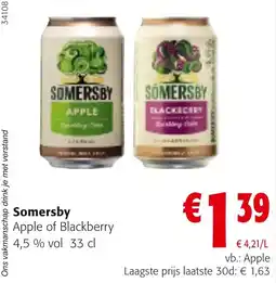 Colruyt Somersby Apple of Blackberry aanbieding