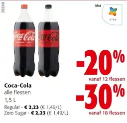 Colruyt Coca-Cola alle flessen aanbieding