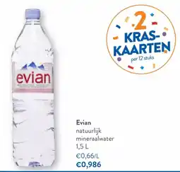 OKay Evian natuurlijk mineraalwater aanbieding
