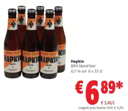 Colruyt Hapkin BIPA blond bier aanbieding