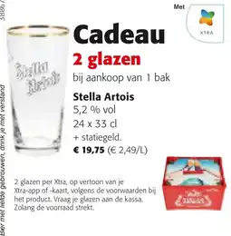 Colruyt Cadeau 2 glazen aanbieding
