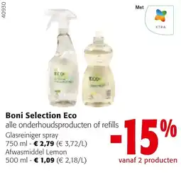 Colruyt Boni Selection Eco glasreiniger spray aanbieding