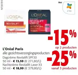 Colruyt L'Oréal Paris alle gezichtsverzorgingsproducten aanbieding