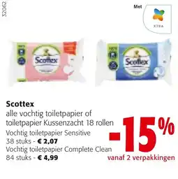 Colruyt Scottex vochtig toiletpapier aanbieding