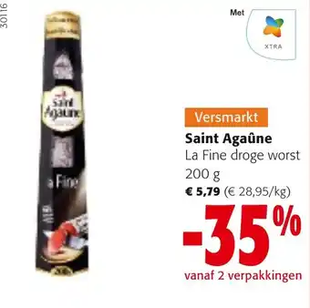Colruyt Saint Agaûne la Fine droge worst aanbieding