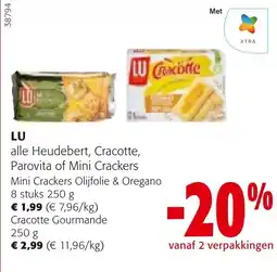 Colruyt Lu alle Heudebert, Cracotte, Parovita of Mini Crackers aanbieding