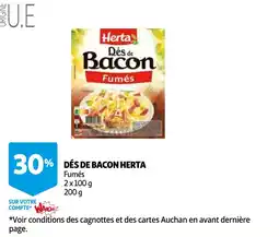 Auchan dés de bacon herta aanbieding