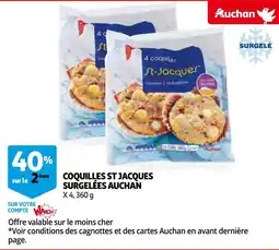 Auchan coquilles st jacques surgelées auchan aanbieding