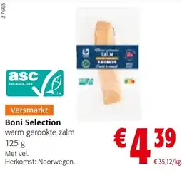 Colruyt Boni Selection warm gerookte zalm aanbieding