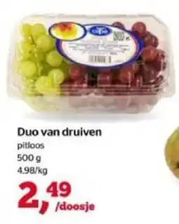 Spar Duo van druiven aanbieding