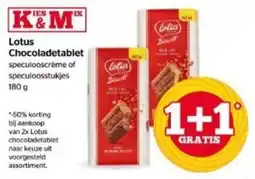 Spar Lotus chocoladetablet aanbieding