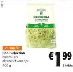 Colruyt boni selection broccoli als alternatief voor rijst aanbieding