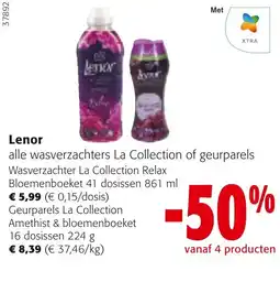 Colruyt Lenor wasverzachters La Collection of geurparels aanbieding