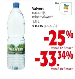 Colruyt Valvert natuurlijk mineraalwater aanbieding