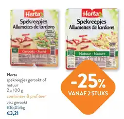 OKay Herta spekreepjes aanbieding