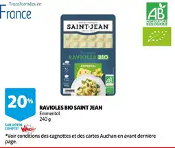 Auchan ravioles bio saint jean aanbieding