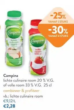OKay Campina lichte culinaire room aanbieding