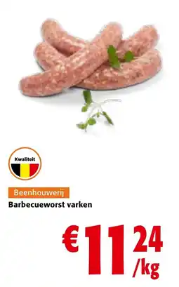 Colruyt Barbecueworst varken aanbieding