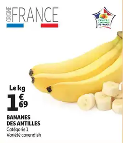 Auchan bananes des antilles aanbieding