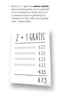 Colruyt 2 + 1 gratis aanbieding