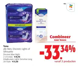 Colruyt Tena alle Men, Discreet, Lights of Silhouette aanbieding