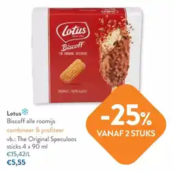 OKay Lotus Biscoff alle roomijs aanbieding