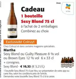 Colruyt Cadeau 1 bouteille Sexy Blond aanbieding