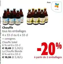 Colruyt Chouffe tous les emballages aanbieding