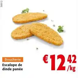 Colruyt Escalope de dinde panée aanbieding