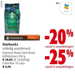 Colruyt Starbucks volledig assortiment aanbieding
