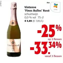 Colruyt Vintense 'Fines Bulles' Rosé schuimwijn aanbieding
