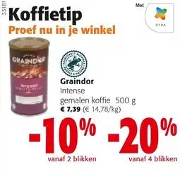 Colruyt Graindor Intense gemalen koffie aanbieding